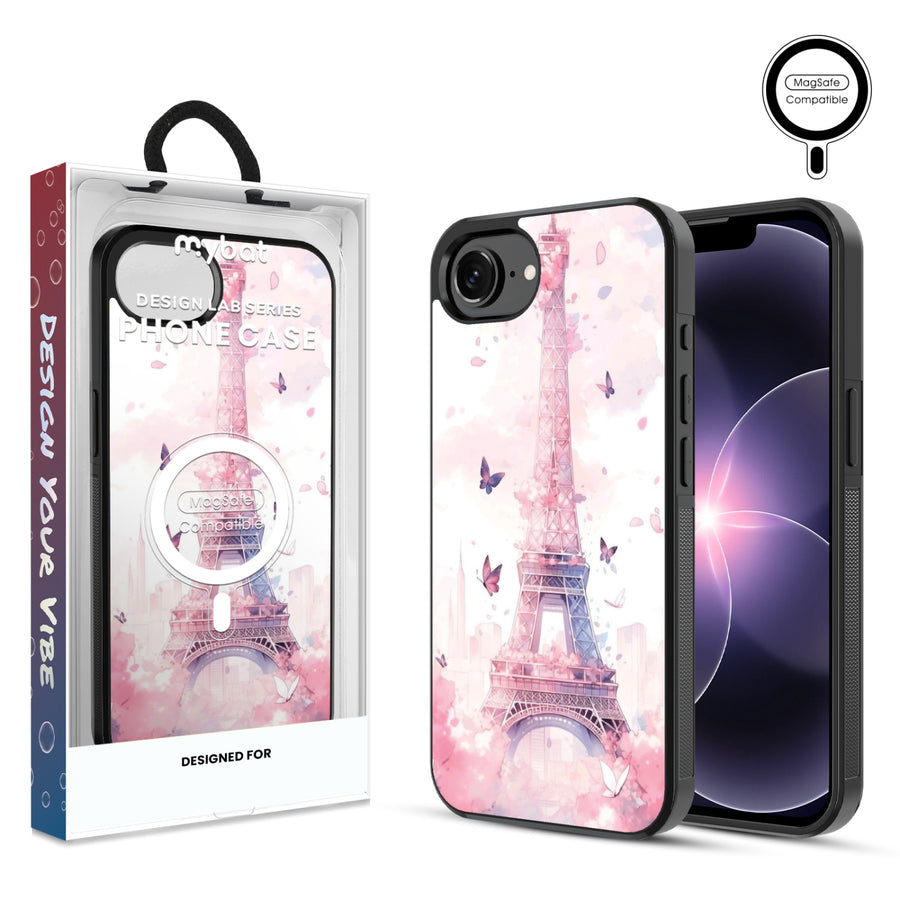 MyBat Phone case w/ MagSafe prints for Apple iPhone 17e / 16e – Parisian Butterflies - MIP17ECSLESMSM182.JPG