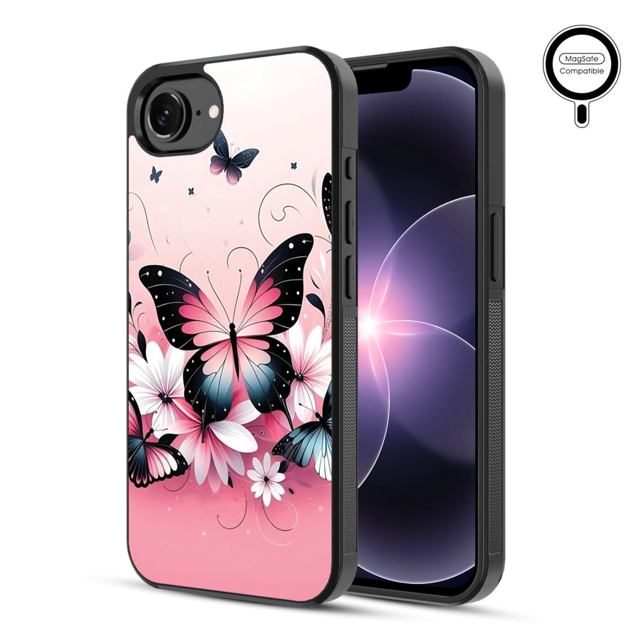 MyBat Phone case w/ MagSafe prints for Apple iPhone 17e / 16e – Butterfly Bouquet - MIP17ECSLESMSM184-1.JPG