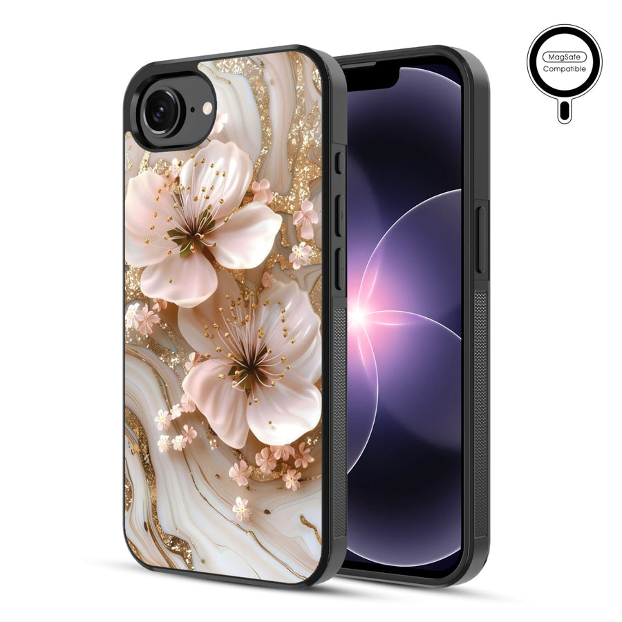 MyBat Phone case w/ MagSafe prints for Apple iPhone 17e / 16e – Golden Petal Glow - MIP17ECSLESMSM186-1.JPG