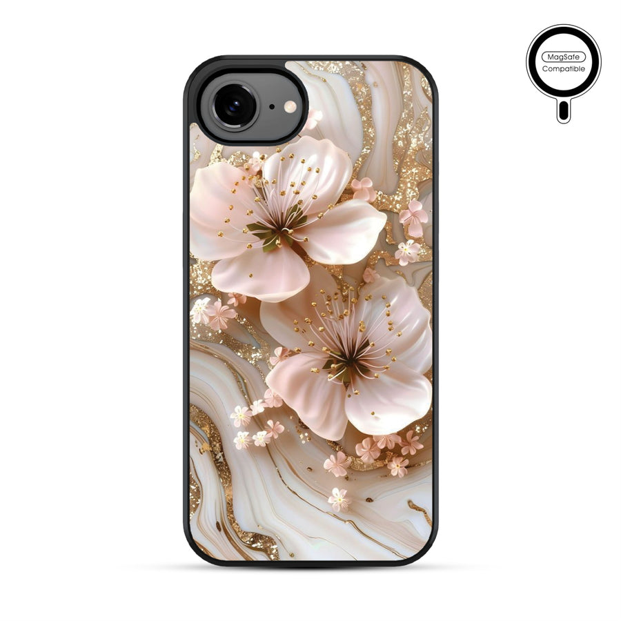 MyBat Phone case w/ MagSafe prints for Apple iPhone 17e / 16e – Golden Petal Glow - MIP17ECSLESMSM186-2.JPG
