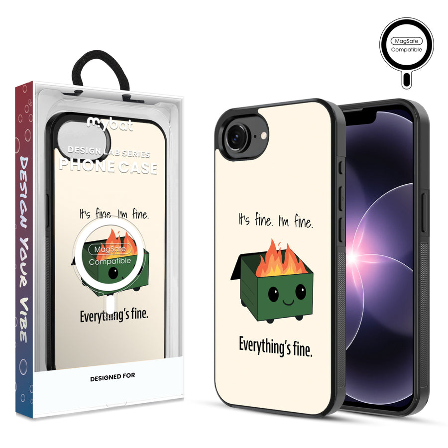 MyBat Phone case w/ MagSafe prints for Apple iPhone 17e / 16e – Dumpster Fire - MIP17ECSLESMSM255.JPG