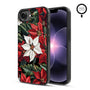 MyBat Phone case w/ MagSafe prints for Apple iPhone 17e / 16e – Christmas Poinsettias - MIP17ECSLESMSM301-1.JPG