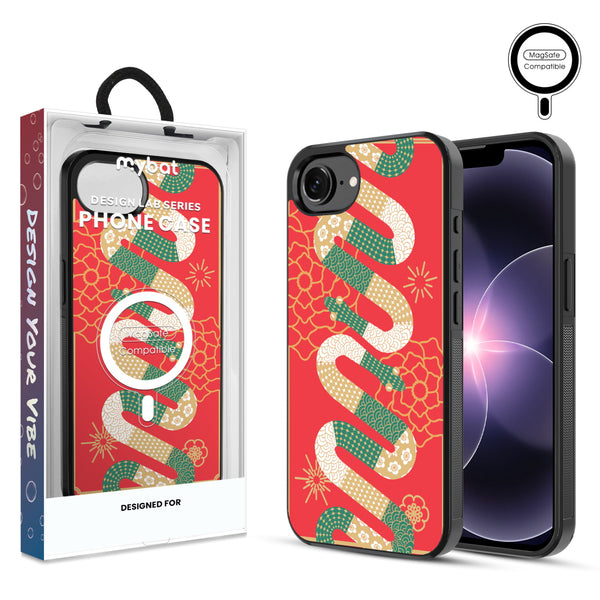 MyBat Phone case w/ MagSafe prints for Apple iPhone 17e / 16e – Year of the Snake - MIP17ECSLESMSM315.JPG