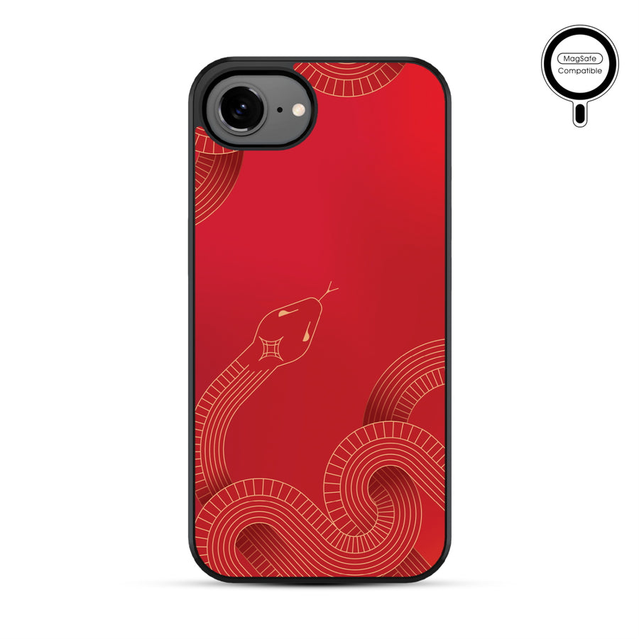 MyBat Phone case w/ MagSafe prints for Apple iPhone 17e / 16e – Slithering into a New Year - MIP17ECSLESMSM316-2.JPG