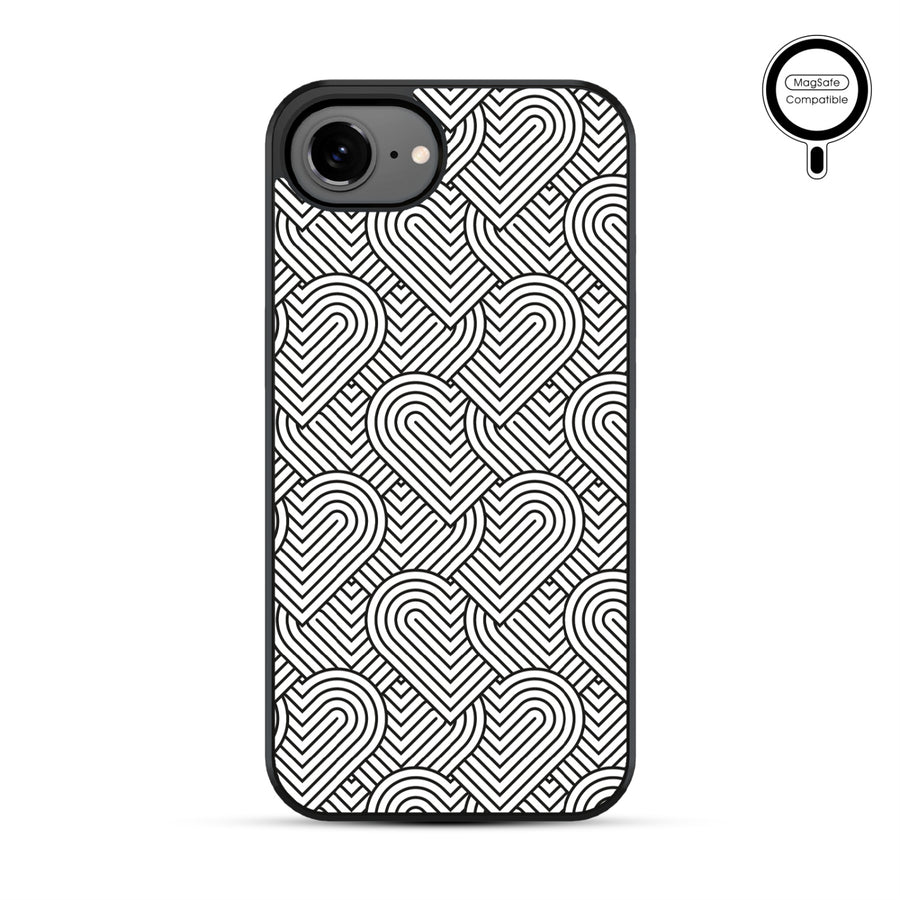 MyBat Phone case w/ MagSafe prints for Apple iPhone 17e / 16e – Hearts Aligned - MIP17ECSLESMSM331-2.JPG