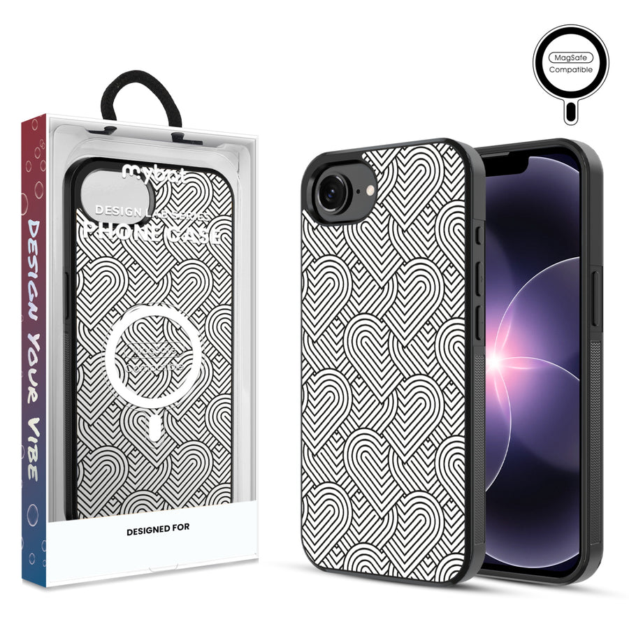 MyBat Phone case w/ MagSafe prints for Apple iPhone 17e / 16e – Hearts Aligned - MIP17ECSLESMSM331.JPG