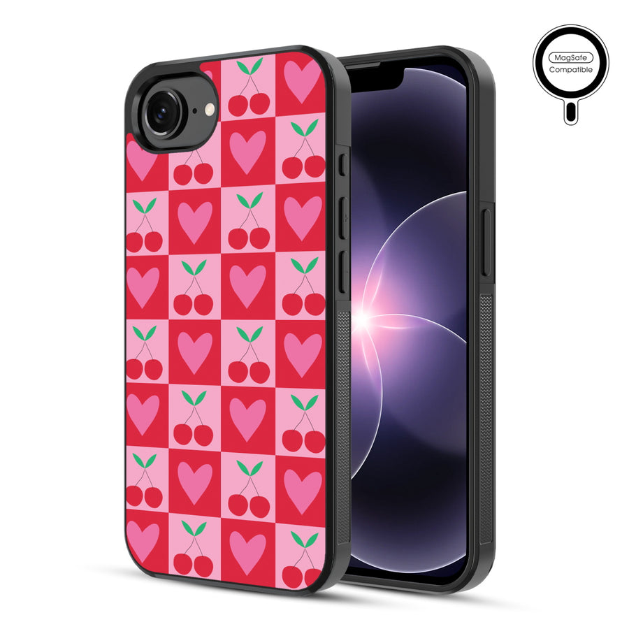 MyBat Phone case w/ MagSafe prints for Apple iPhone 17e / 16e – Cherry Hearts - MIP17ECSLESMSM334-1.JPG