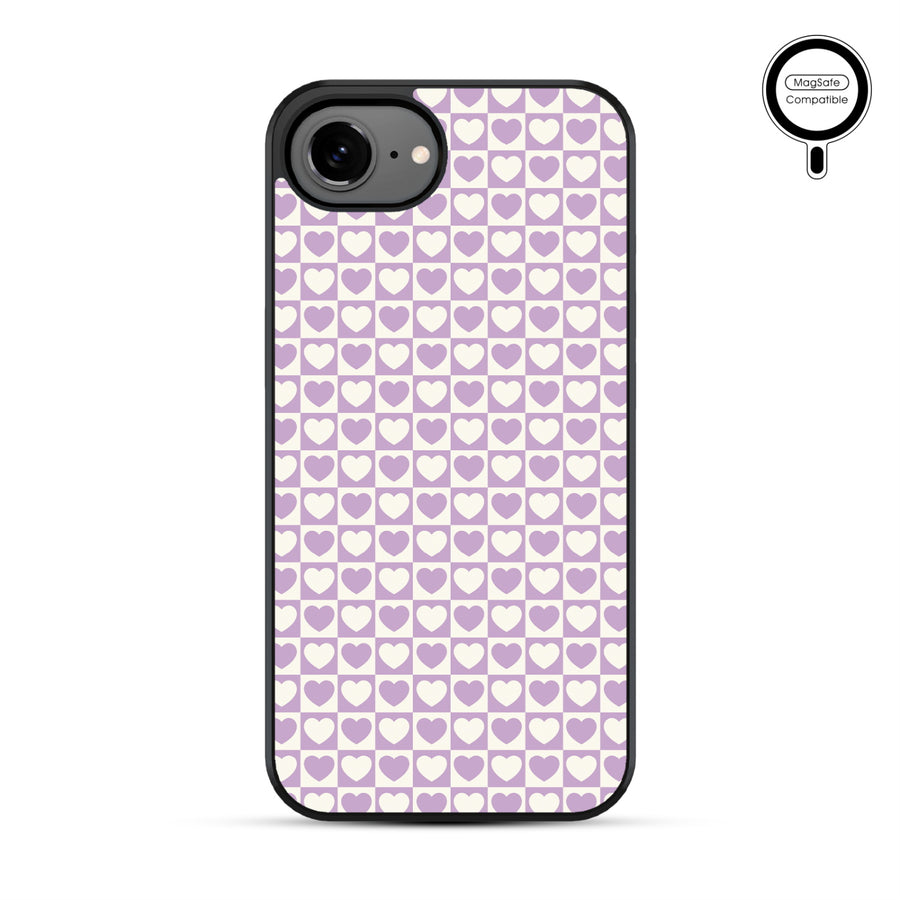 MyBat Phone case w/ MagSafe prints for Apple iPhone 17e / 16e – Heart Grid - MIP17ECSLESMSM339-2.JPG