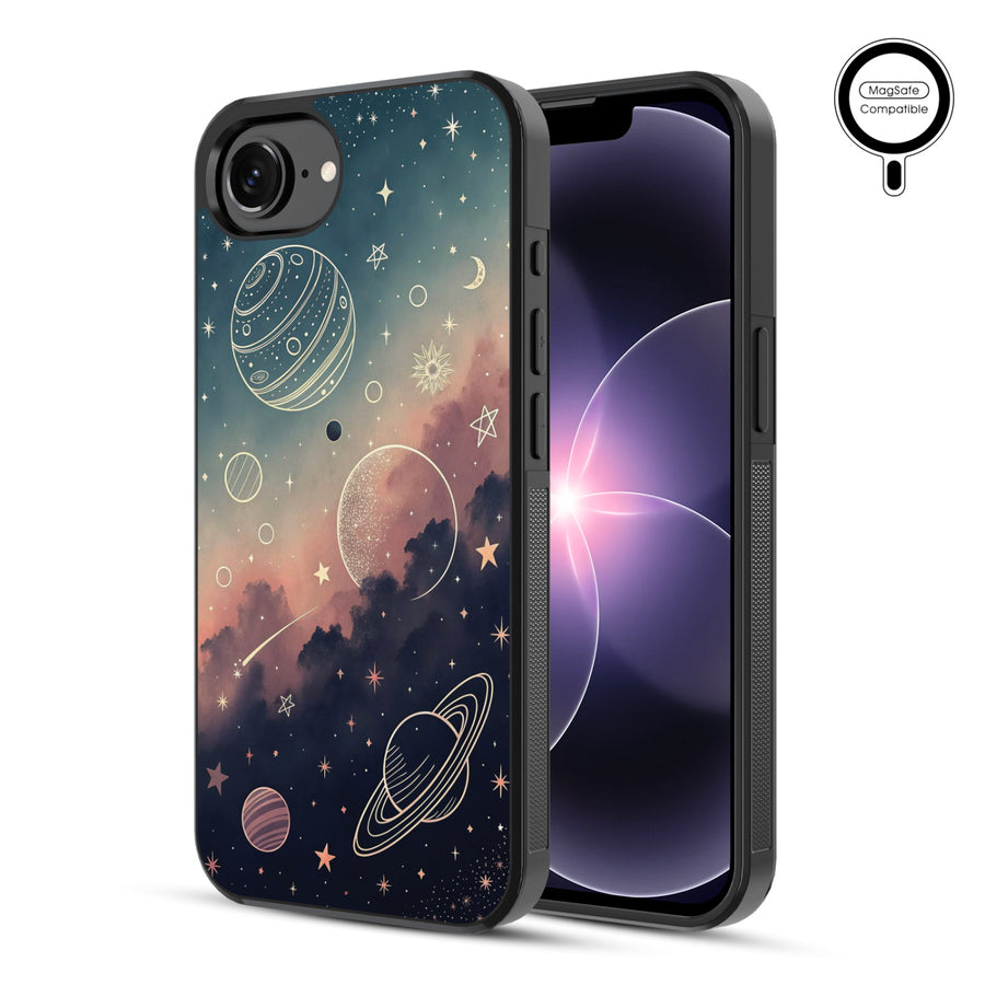 MyBat Phone case w/ MagSafe prints for Apple iPhone 17e / 16e – Planets and Stars - MIP17ECSLESMSM356-1.JPG