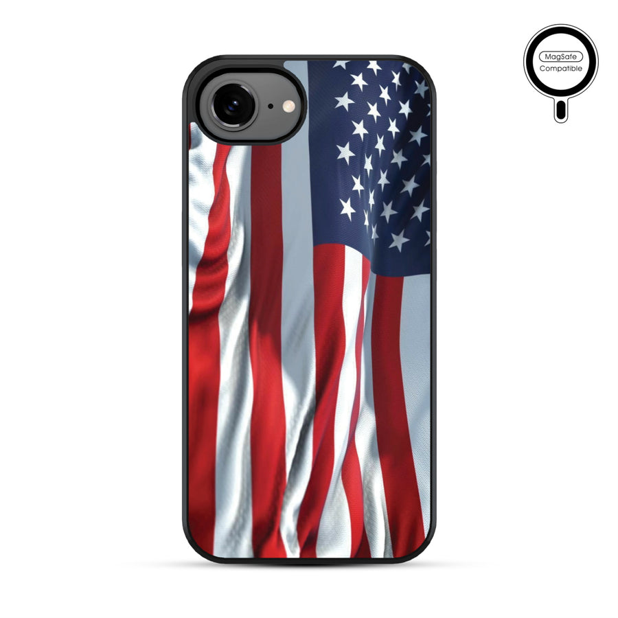 MyBat Phone case w/ MagSafe prints for Apple iPhone 17e / 16e – Waving USA FLag - MIP17ECSLESMSM367-2.JPG