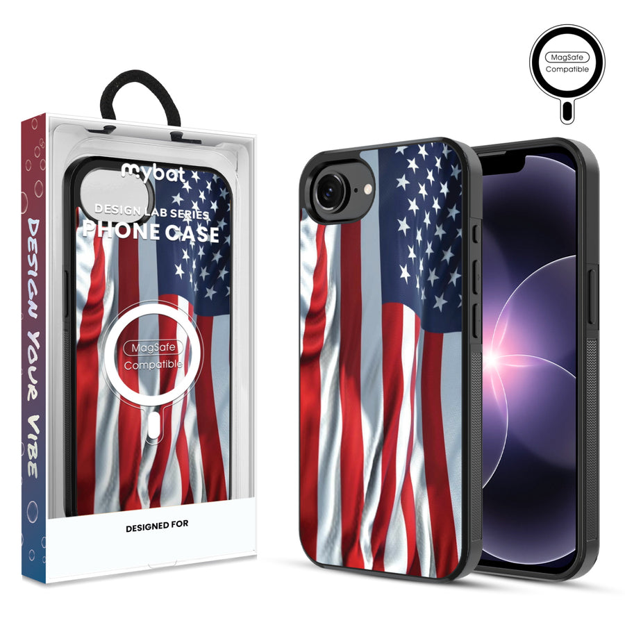 MyBat Phone case w/ MagSafe prints for Apple iPhone 17e / 16e – Waving USA FLag - MIP17ECSLESMSM367.JPG