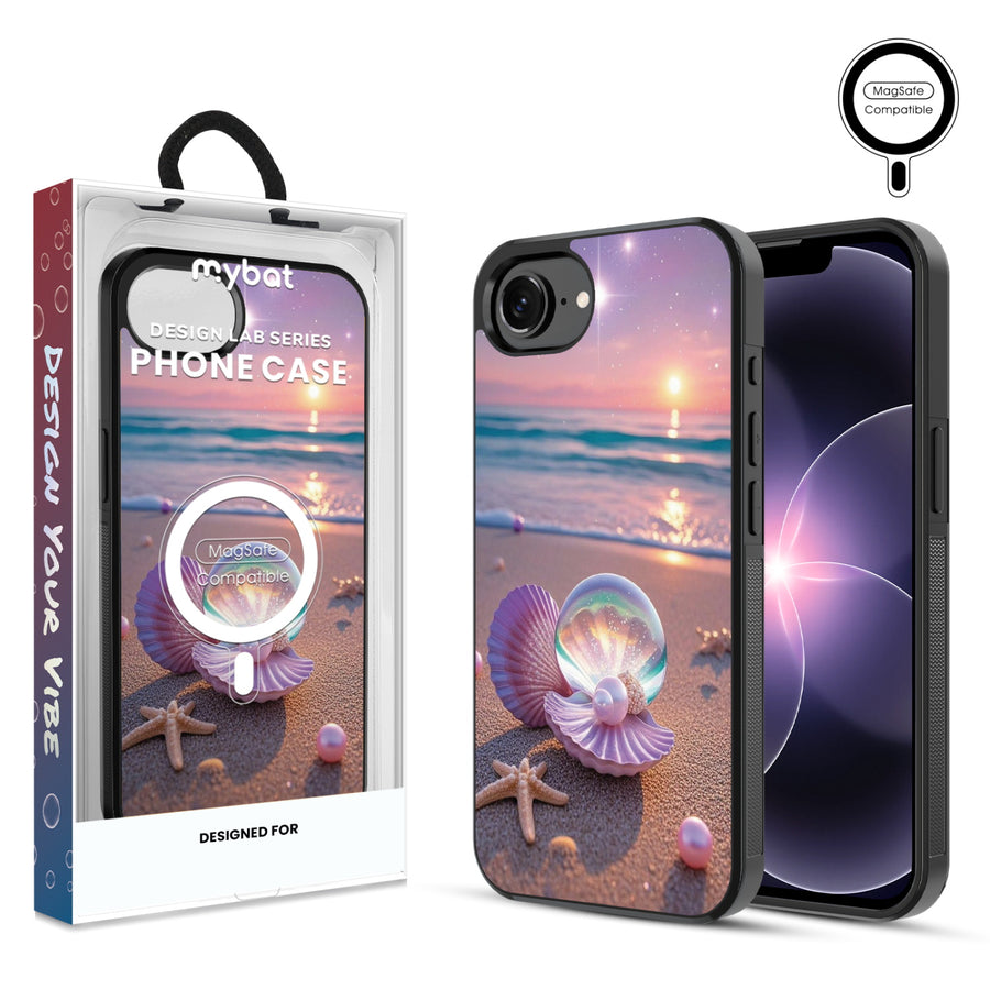 MyBat Phone case w/ MagSafe prints for Apple iPhone 17e / 16e – Seashell Beach - MIP17ECSLESMSM374.JPG