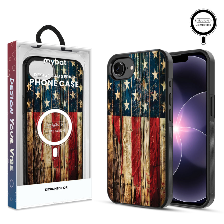 MyBat Phone case w/ MagSafe prints for Apple iPhone 17e / 16e – US Painted Flag - MIP17ECSLESMSM381.JPG