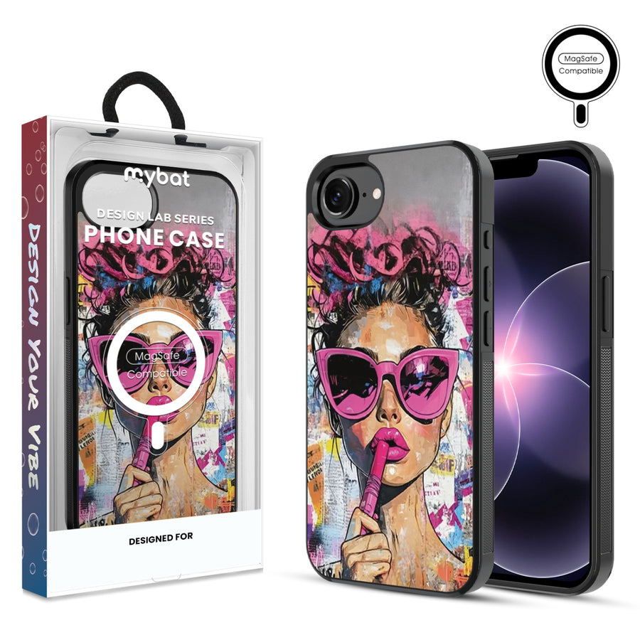 MyBat Phone case w/ MagSafe prints for Apple iPhone 17e / 16e – Graffiti Girl - MIP17ECSLESMSM383.JPG