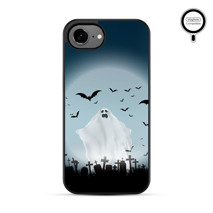 MyBat Phone case w/ MagSafe prints for Apple iPhone 17e / 16e – Graveyard Ghost - MIP17ECSLESMSM406-2.JPG