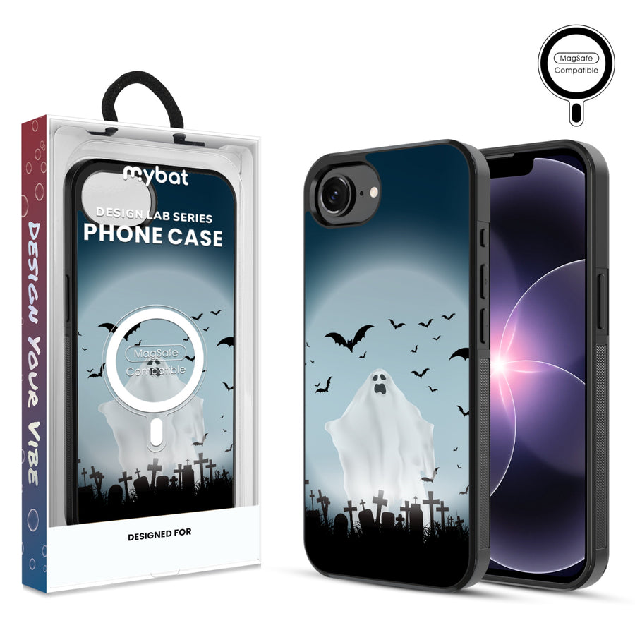 MyBat Phone case w/ MagSafe prints for Apple iPhone 17e / 16e – Graveyard Ghost - MIP17ECSLESMSM406.JPG