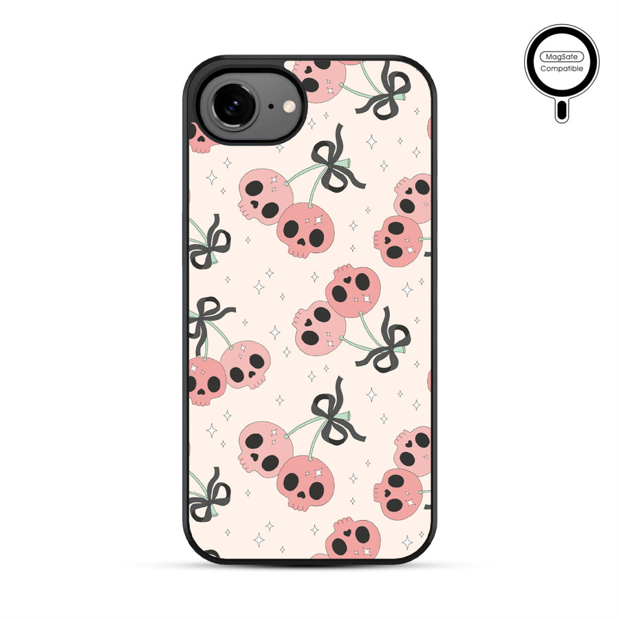 MyBat Phone case w/ MagSafe prints for Apple iPhone 17e / 16e – Cherry Skulls - MIP17ECSLESMSM408-2.JPG