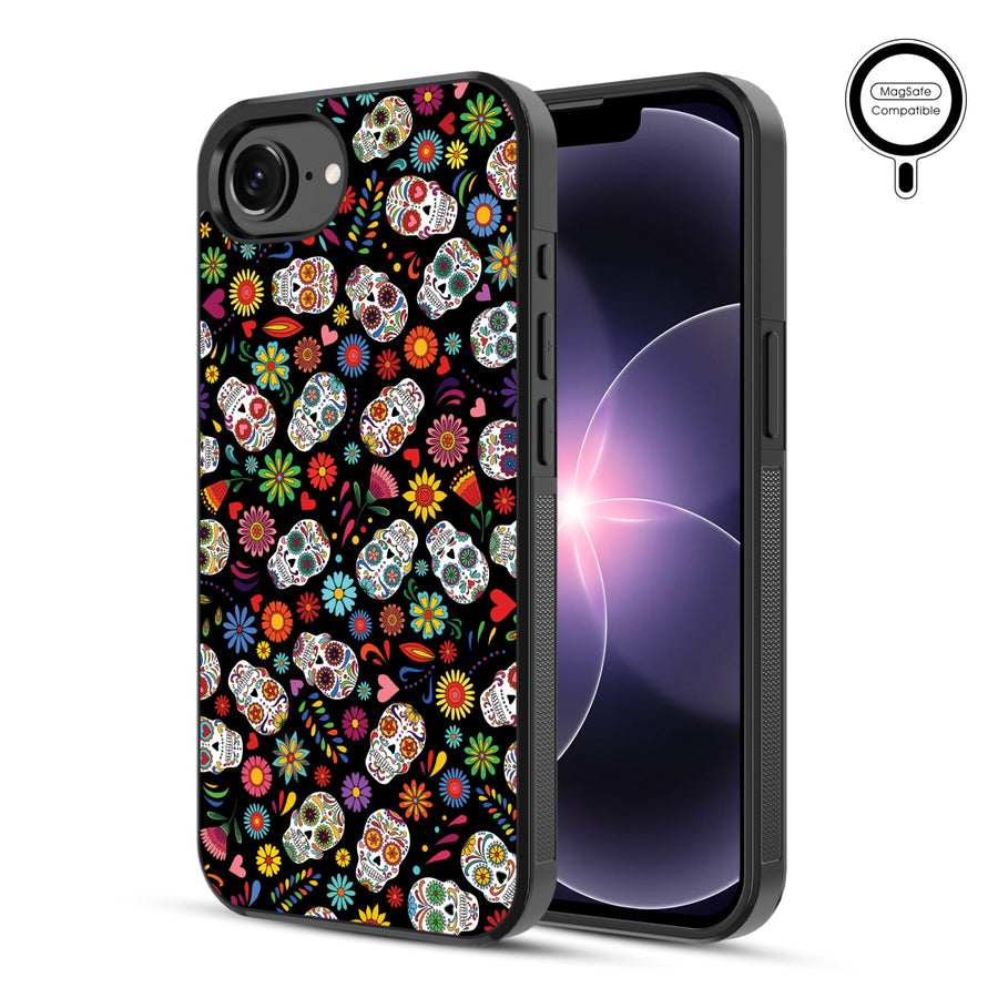 MyBat Phone case w/ MagSafe prints for Apple iPhone 17e / 16e – Fiesta Skulls - MIP17ECSLESMSM421-1.JPG