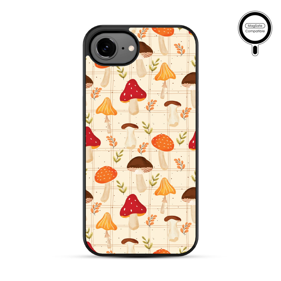 MyBat Phone case w/ MagSafe prints for Apple iPhone 17e / 16e – Mushroom Patch - MIP17ECSLESMSM426-2.JPG