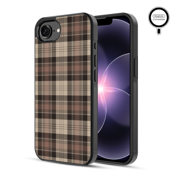 MyBat Phone case w/ MagSafe prints for Apple iPhone 17e / 16e – Mocha Flannel - MIP17ECSLESMSM431-1.JPG