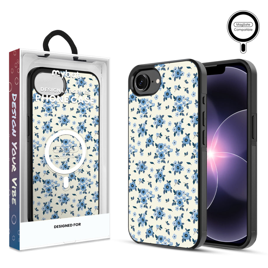MyBat Phone case w/ MagSafe prints for Apple iPhone 17e / 16e – Porcelain Petals - MIP17ECSLESMSM437.JPG