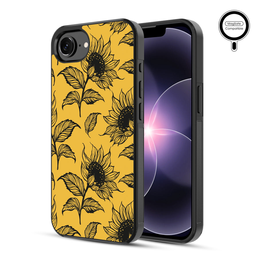 MyBat Phone case w/ MagSafe prints for Apple iPhone 17e / 16e – Golden Sunflowers - MIP17ECSLESMSM444-1.JPG