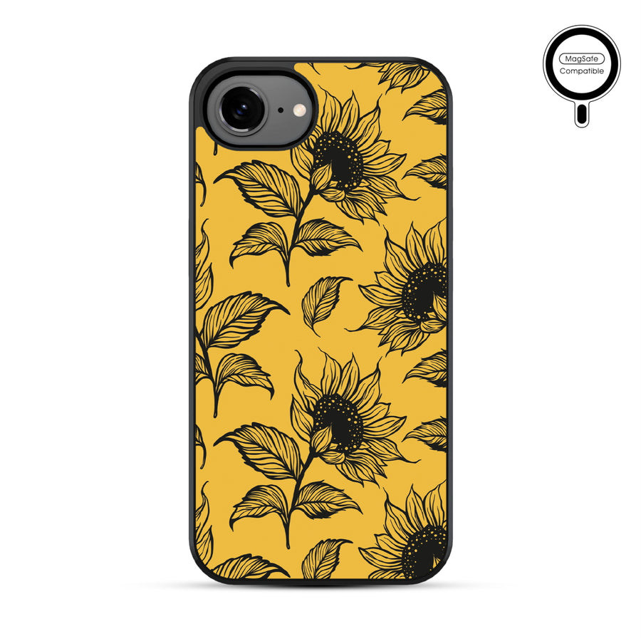 MyBat Phone case w/ MagSafe prints for Apple iPhone 17e / 16e – Golden Sunflowers - MIP17ECSLESMSM444-2.JPG