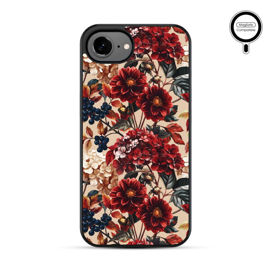 MyBat Phone case w/ MagSafe prints for Apple iPhone 17e / 16e – Rust & Bloom - MIP17ECSLESMSM449-2.JPG