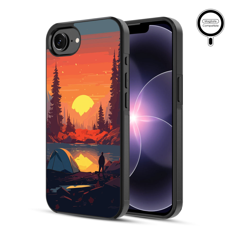 MyBat Phone case w/ MagSafe prints for Apple iPhone 17e / 16e – Sunset Camp - MIP17ECSLESMSM450-1.JPG