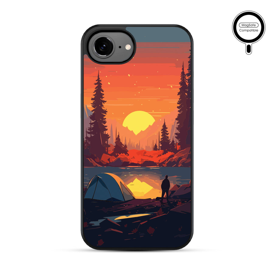 MyBat Phone case w/ MagSafe prints for Apple iPhone 17e / 16e – Sunset Camp - MIP17ECSLESMSM450-2.JPG
