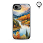 MyBat Phone case w/ MagSafe prints for Apple iPhone 17e / 16e – Impressionist Foliage - MIP17ECSLESMSM452-2.JPG