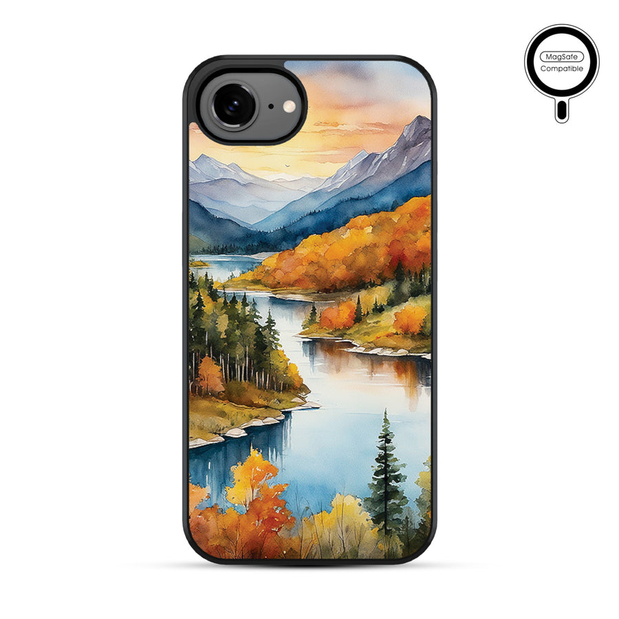 MyBat Phone case w/ MagSafe prints for Apple iPhone 17e / 16e – Impressionist Foliage - MIP17ECSLESMSM452-2.JPG