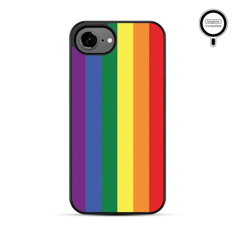 MyBat Phone case w/ MagSafe prints for Apple iPhone 17e / 16e – Rainbow Stripes - MIP17ECSLESMSM459-2.JPG