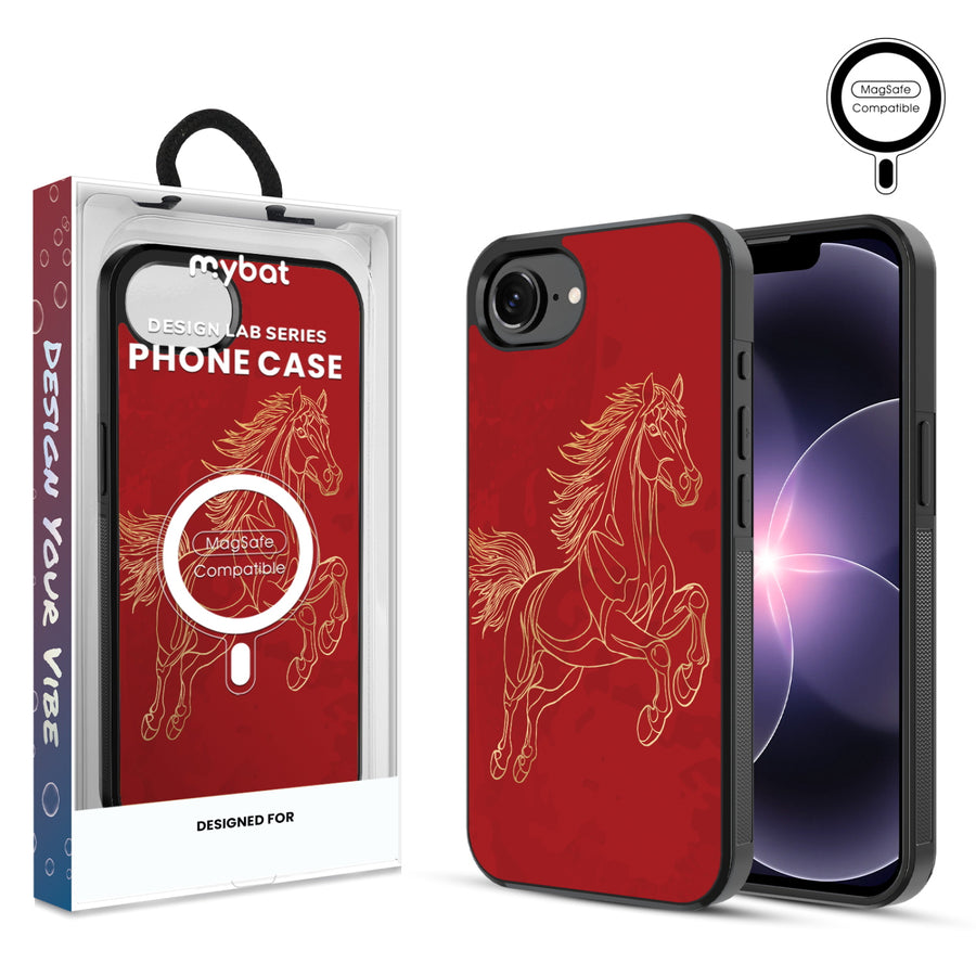 MyBat Phone case w/ MagSafe prints for Apple iPhone 17e / 16e – Fire Horse - MIP17ECSLESMSM460.JPG