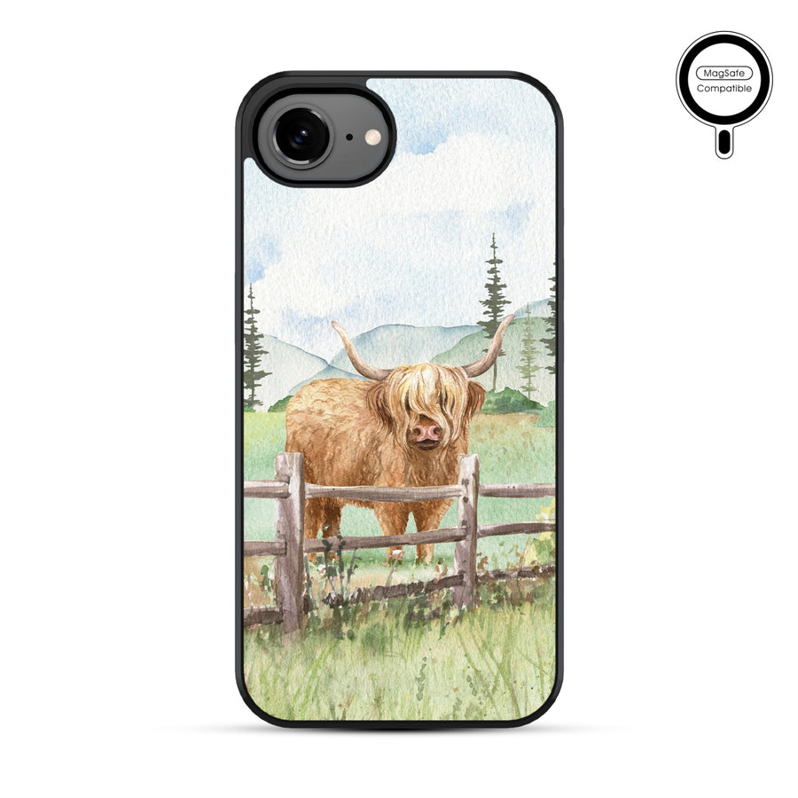 MyBat Phone case w/ MagSafe prints for Apple iPhone 17e / 16e – Highland Cow - MIP17ECSLESMSM470-2.JPG