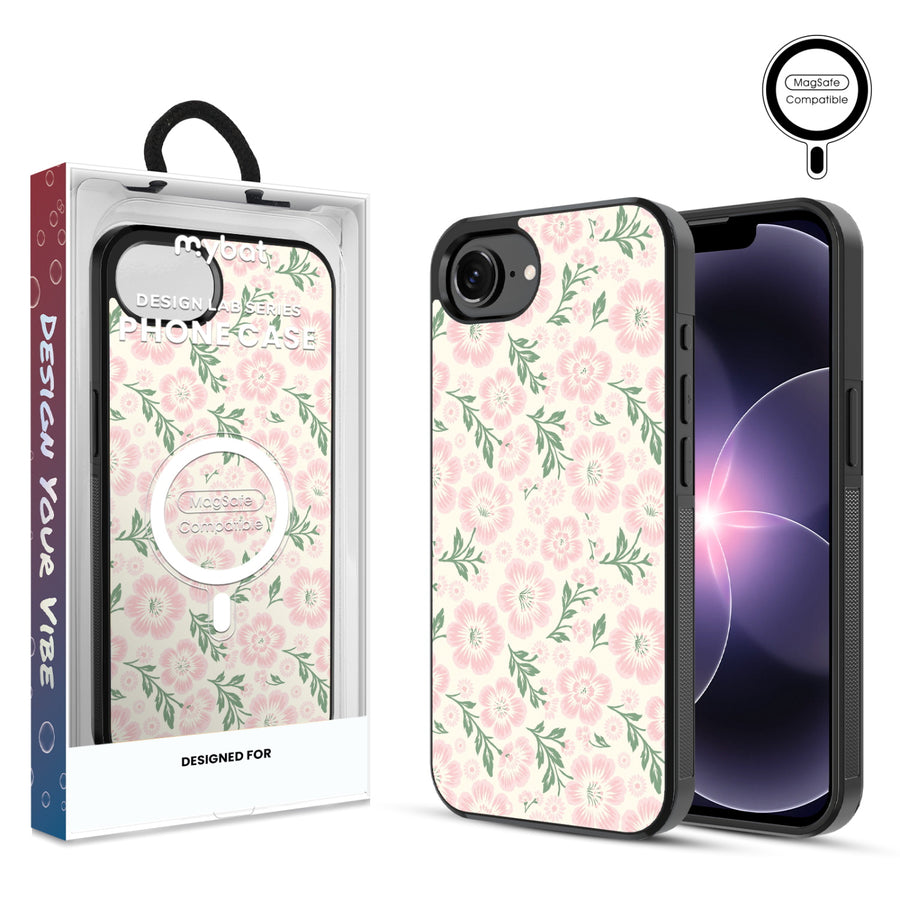 MyBat Phone case w/ MagSafe prints for Apple iPhone 17e / 16e – Pink Posies - MIP17ECSLESMSM473.JPG