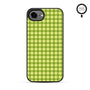 MyBat Phone case w/ MagSafe prints for Apple iPhone 17e / 16e – Green Gingham - MIP17ECSLESMSM476-2.JPG