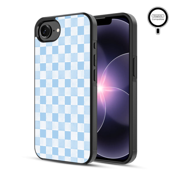 MyBat Phone case w/ MagSafe prints for Apple iPhone 17e / 16e – Sky Blue Check - MIP17ECSLESMSM478-1.JPG