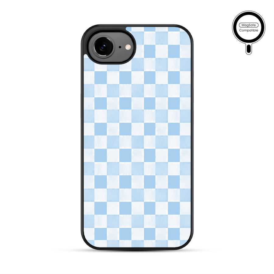 MyBat Phone case w/ MagSafe prints for Apple iPhone 17e / 16e – Sky Blue Check - MIP17ECSLESMSM478-2.JPG