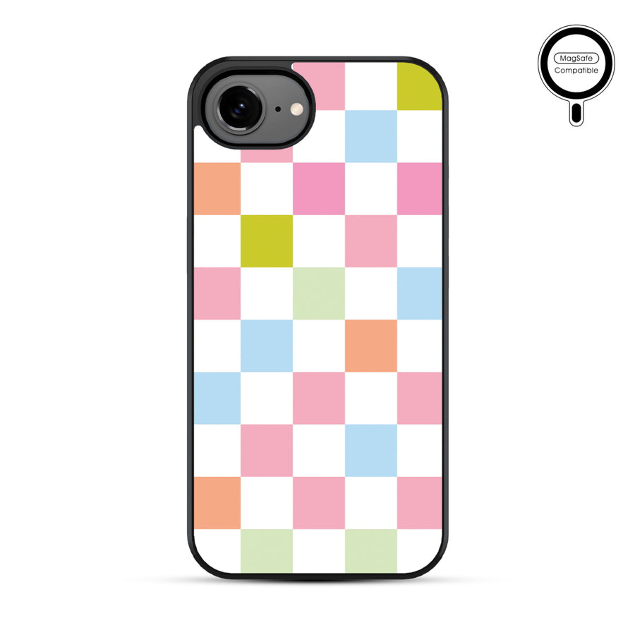 MyBat Phone case w/ MagSafe prints for Apple iPhone 17e / 16e – Pastel Check - MIP17ECSLESMSM480-2.JPG