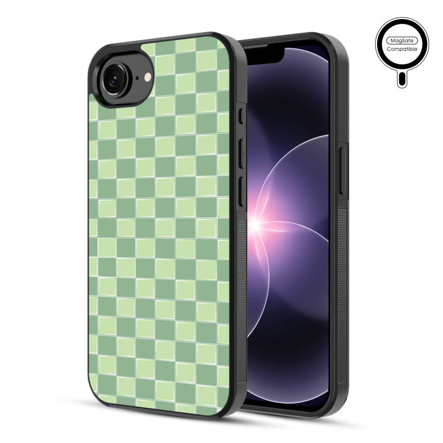 MyBat Phone case w/ MagSafe prints for Apple iPhone 17e / 16e – Matcha Check - MIP17ECSLESMSM482-1.JPG