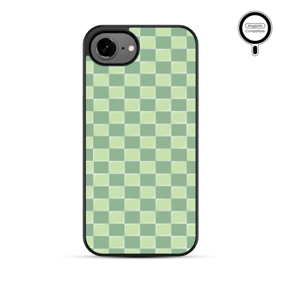 MyBat Phone case w/ MagSafe prints for Apple iPhone 17e / 16e – Matcha Check - MIP17ECSLESMSM482-2.JPG
