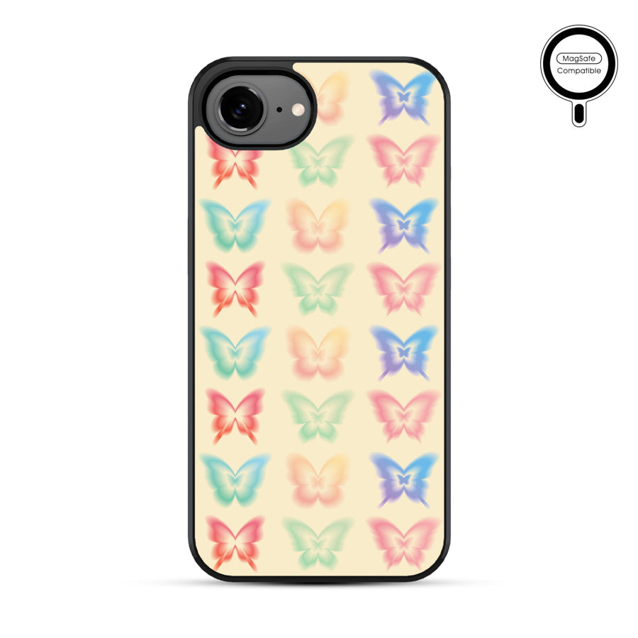 MyBat Phone case w/ MagSafe prints for Apple iPhone 17e / 16e – Technicolor Butterflies - MIP17ECSLESMSM487-2.JPG