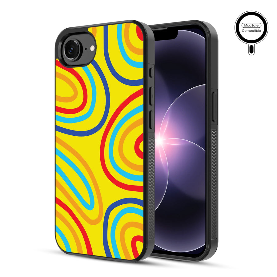 MyBat Phone case w/ MagSafe prints for Apple iPhone 17e / 16e – Rainbow Waves - MIP17ECSLESMSM499-1.JPG