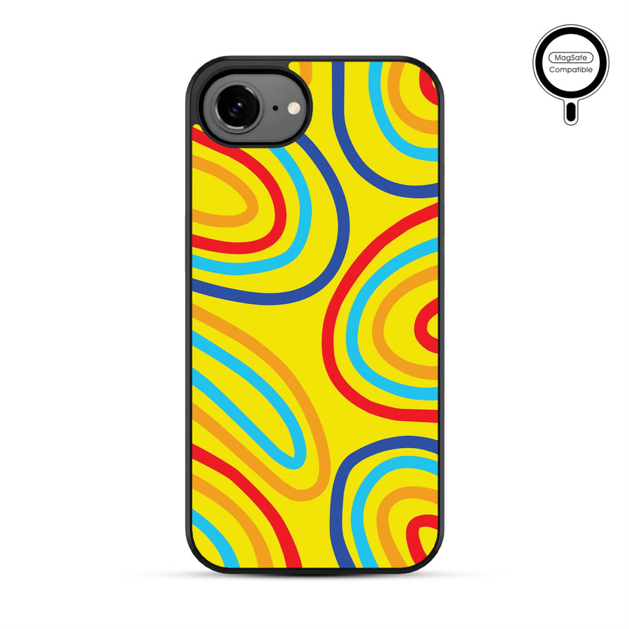 MyBat Phone case w/ MagSafe prints for Apple iPhone 17e / 16e – Rainbow Waves - MIP17ECSLESMSM499-2.JPG