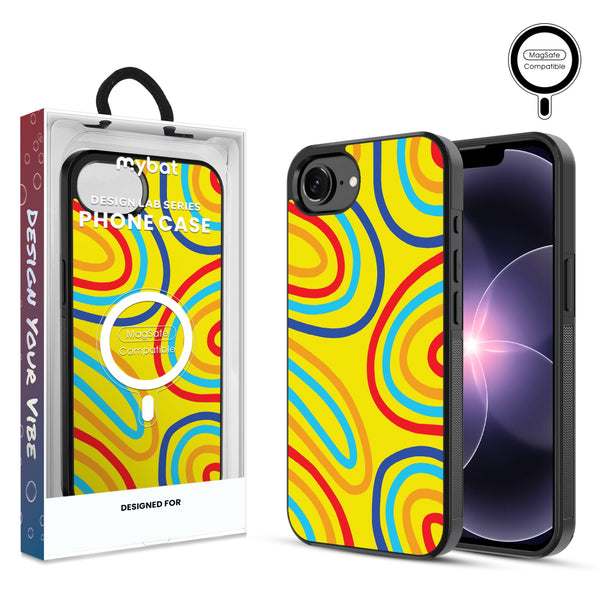 MyBat Phone case w/ MagSafe prints for Apple iPhone 17e / 16e – Rainbow Waves - MIP17ECSLESMSM499.JPG