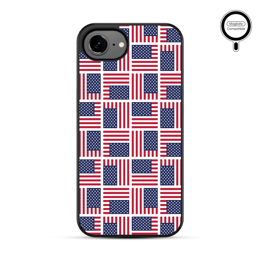 MyBat Phone case w/ MagSafe prints for Apple iPhone 17e / 16e – Flag Patchwork - MIP17ECSLESMSM519-2.JPG