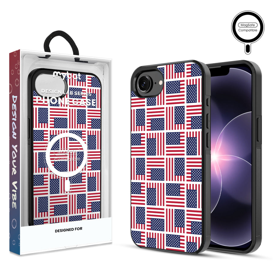 MyBat Phone case w/ MagSafe prints for Apple iPhone 17e / 16e – Flag Patchwork - MIP17ECSLESMSM519.JPG