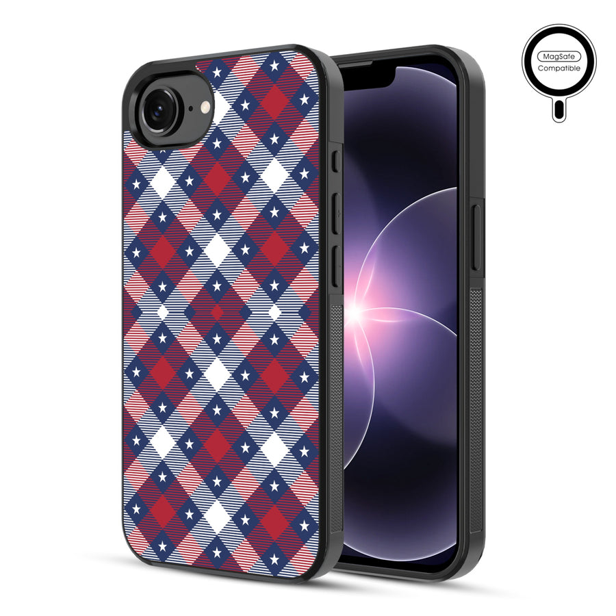 MyBat Phone case w/ MagSafe prints for Apple iPhone 17e / 16e – Americana Plaid - MIP17ECSLESMSM523-1.JPG