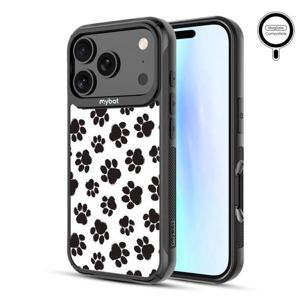 MyBat Design Lab Series MagSafe Case for Apple iPhone 17 Pro - Black Paw Prints - MIP17PCSLESMSMP002-2.jpg